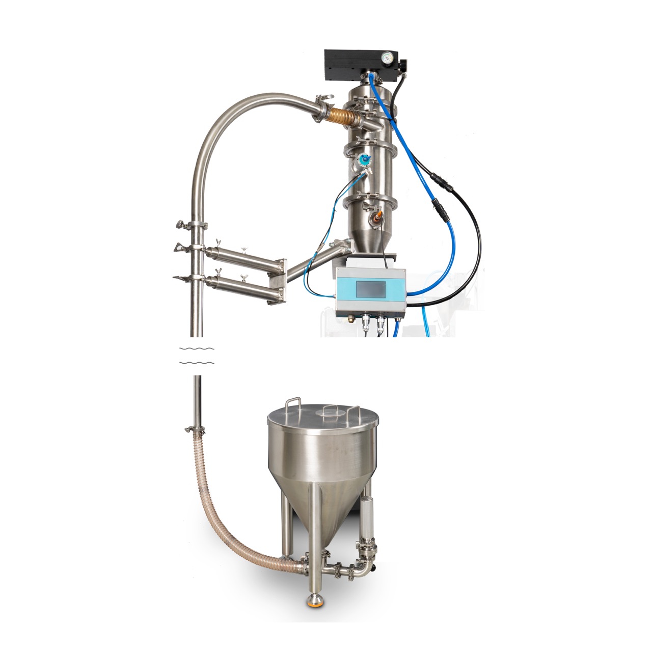 Optional NVF-100E Feeder Makes Production Safer and Easier