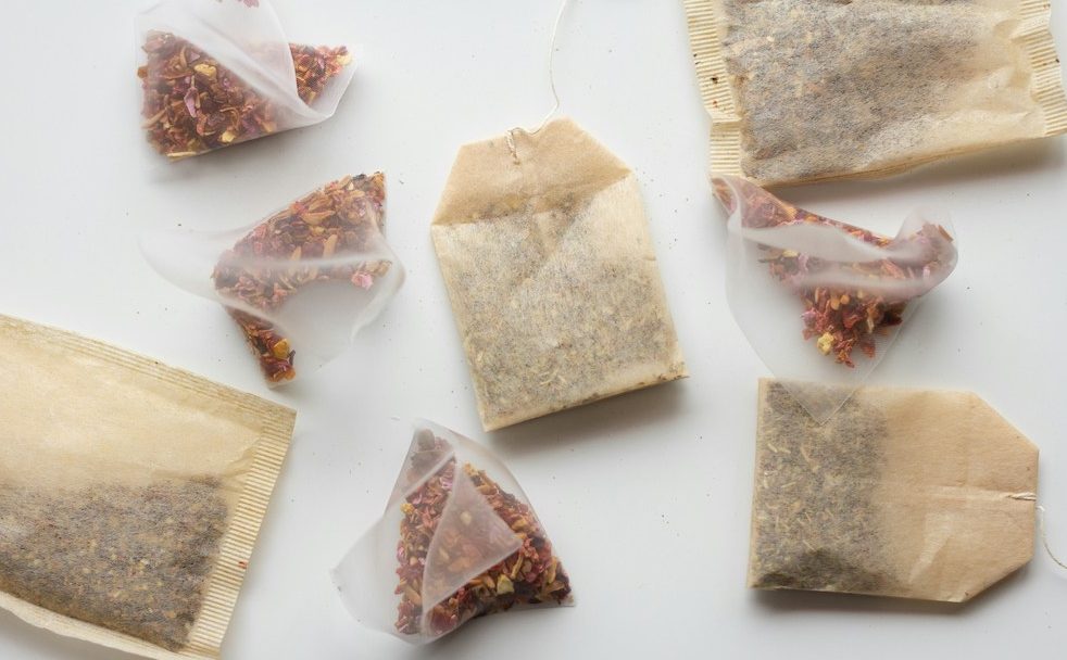 Various types of tea bags　
